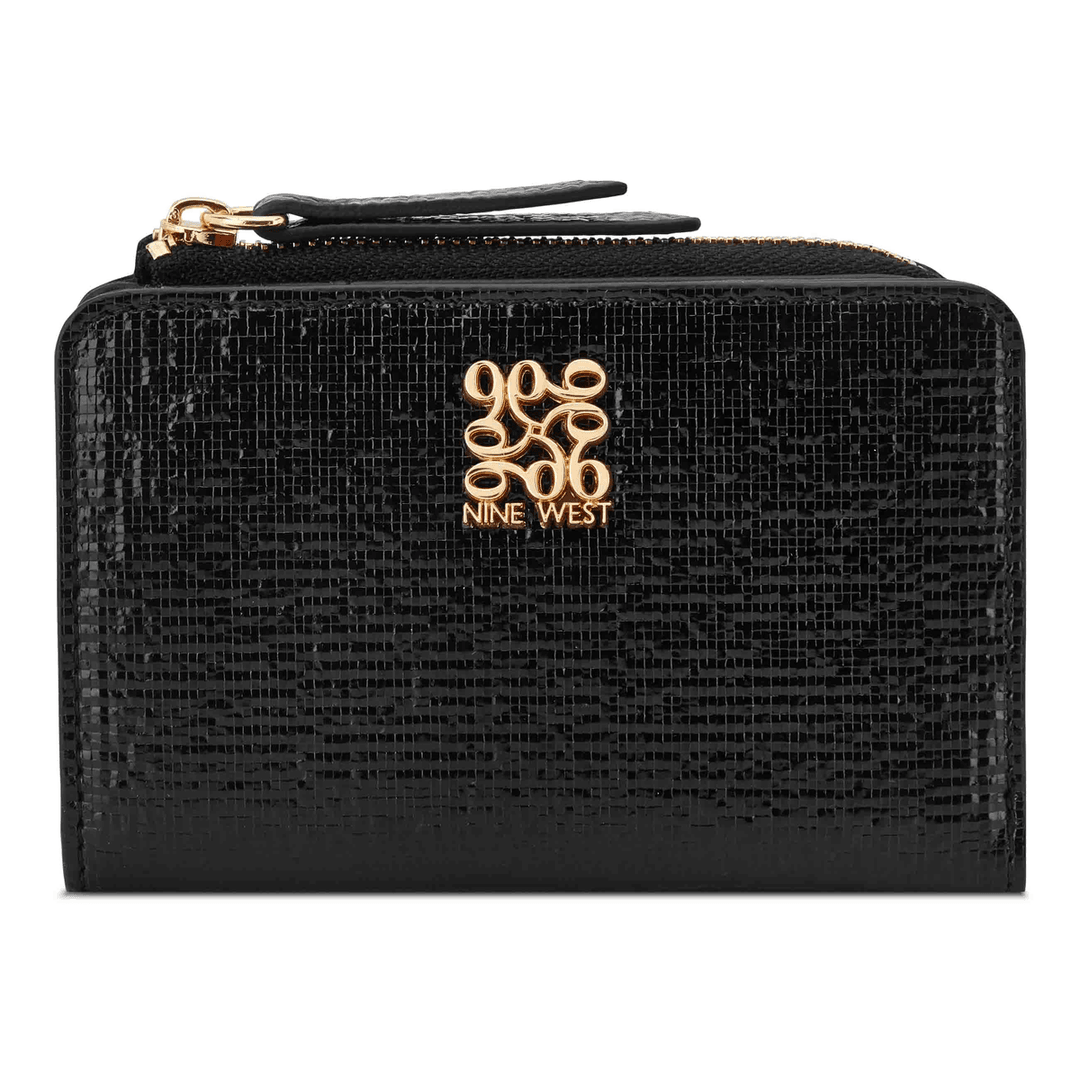 Nine West Cramer Zip Card Case Black