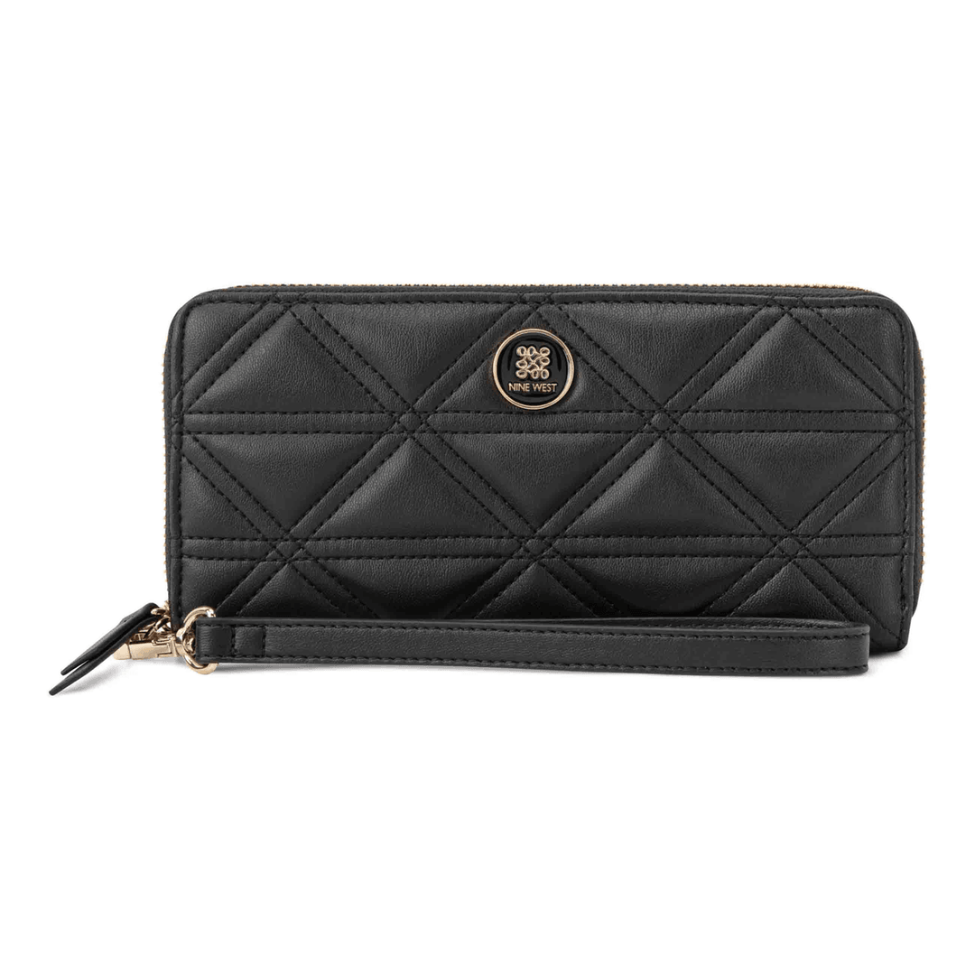 Nine West Harland Zip Around With Wristlet Black