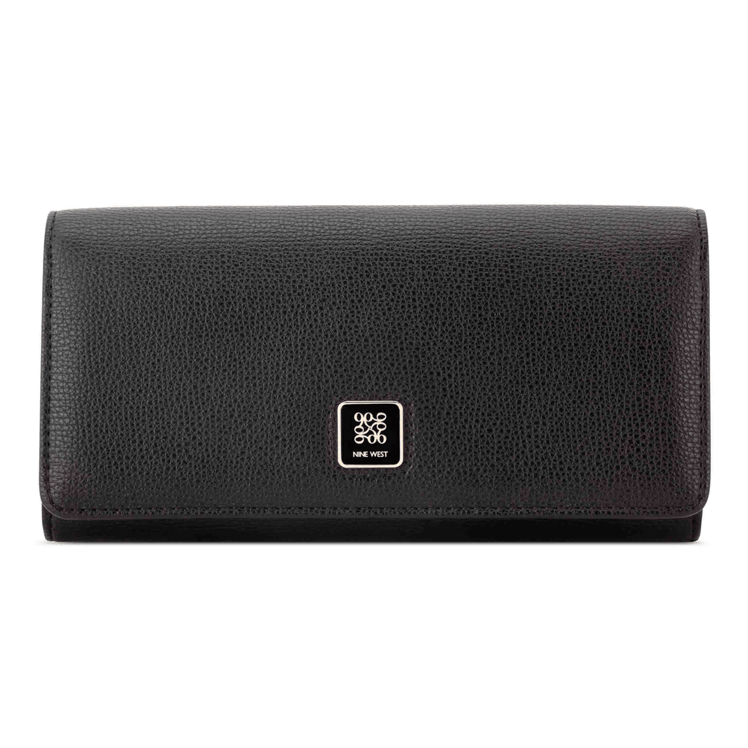 Nine West Dorsey Phone Clutch Wallet Black