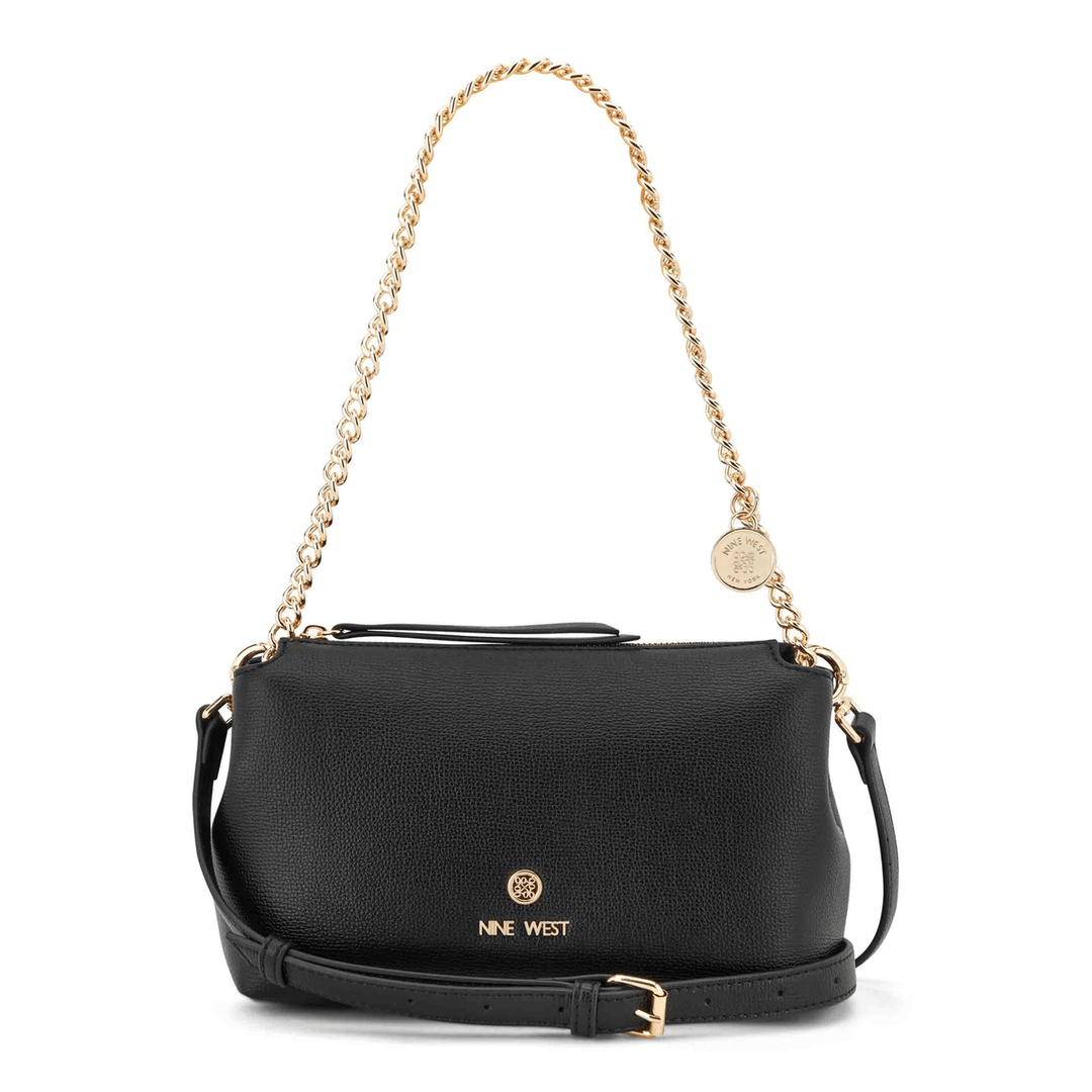 Nine West Kyrie Convertible Crossbody Shoulder Black