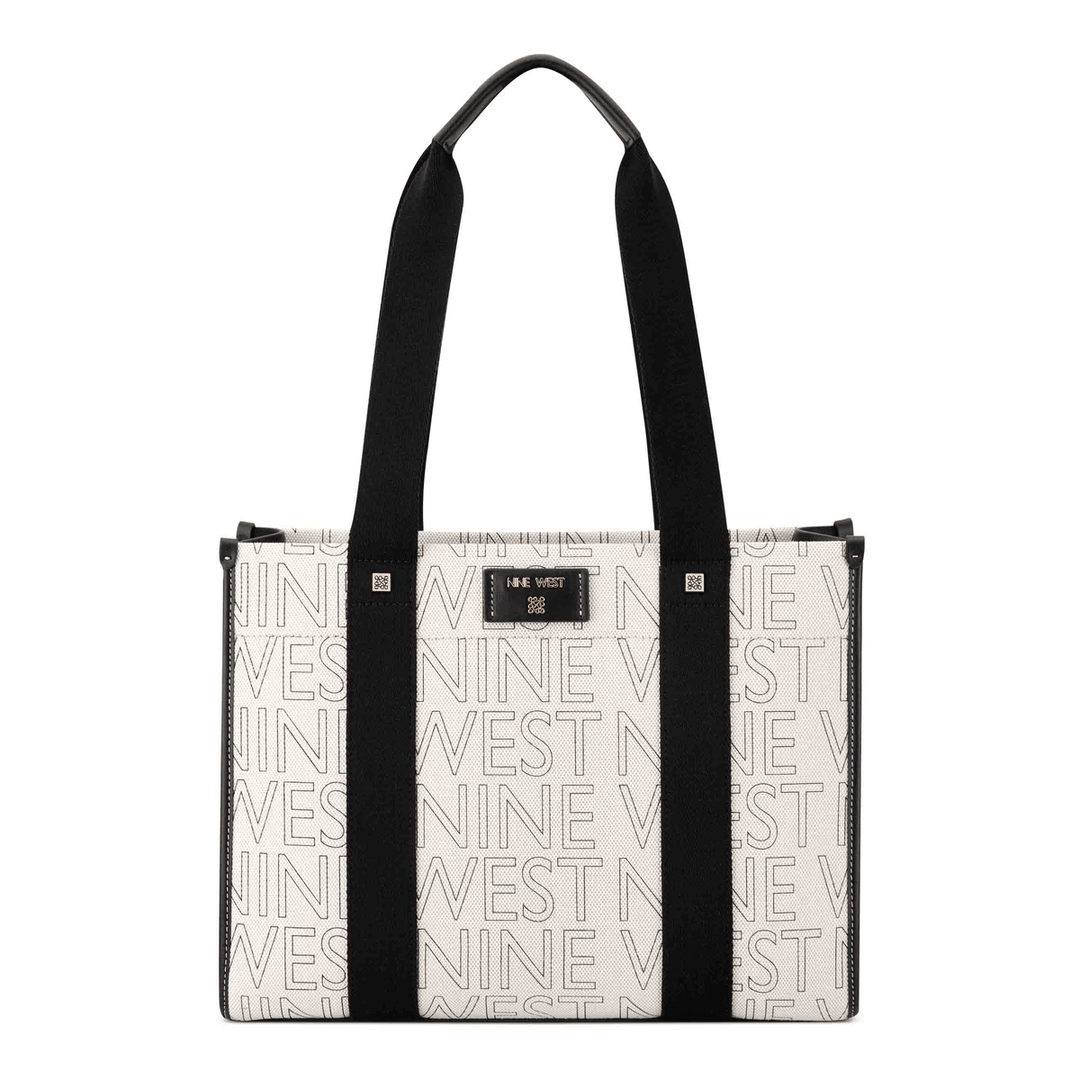 Nine West Peyton Book Tote Naturalblack