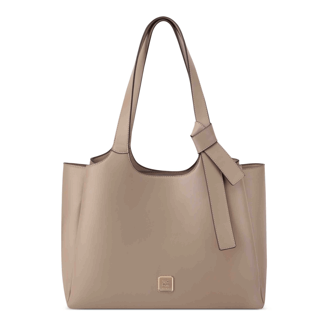 Nine West Lyra Laptop Tote Dark Mushroom