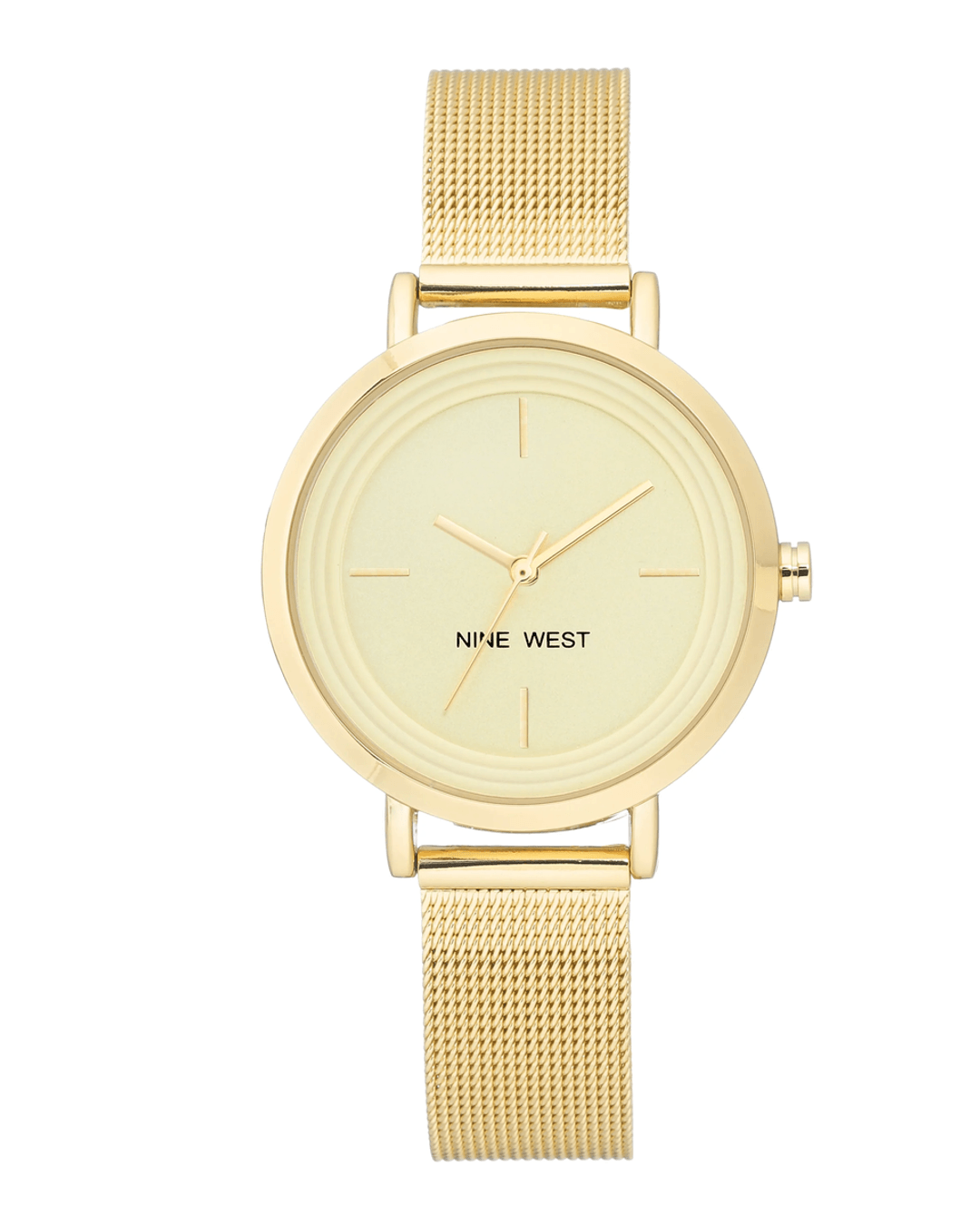 Montre Bracelet En Maille Minimaliste Neuf Ouest Doré