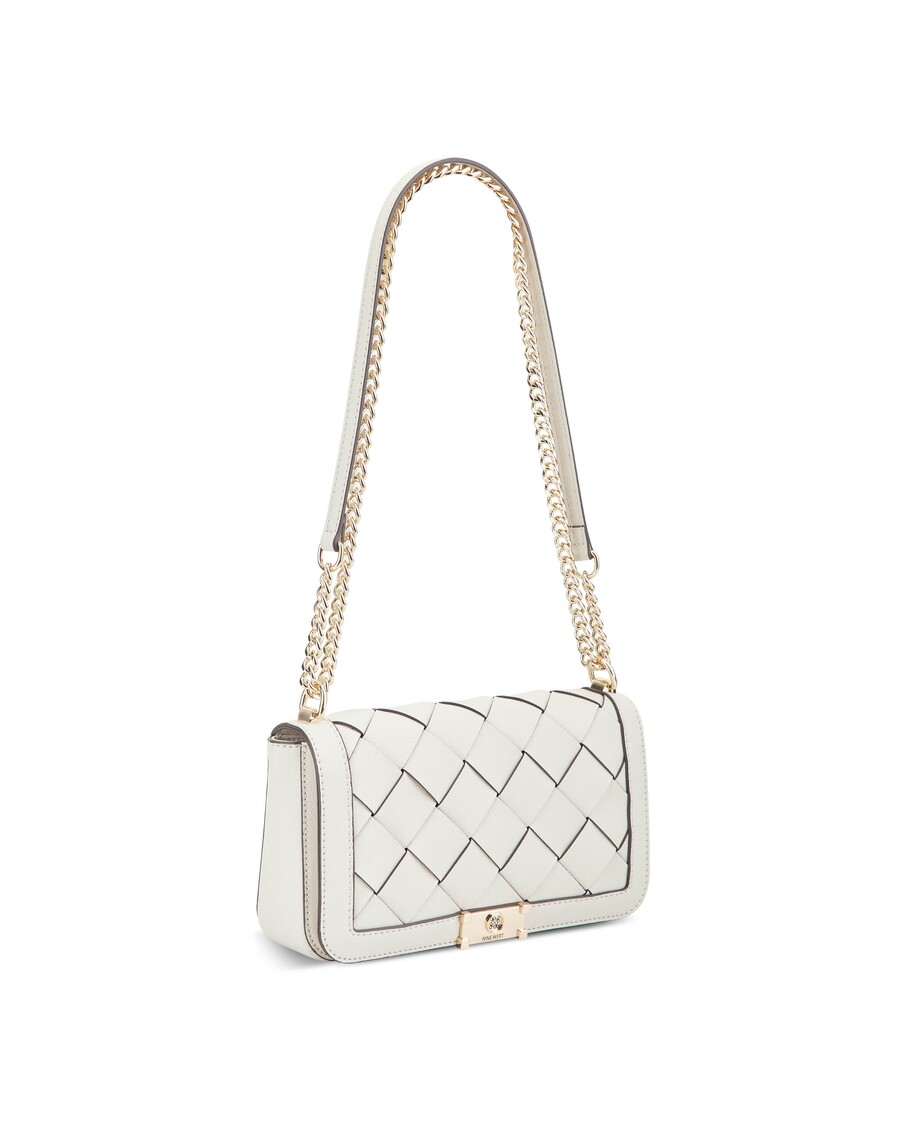 Yhdeksän West Mylah Kudottu Läppäketju Vaihdettava Crossbody