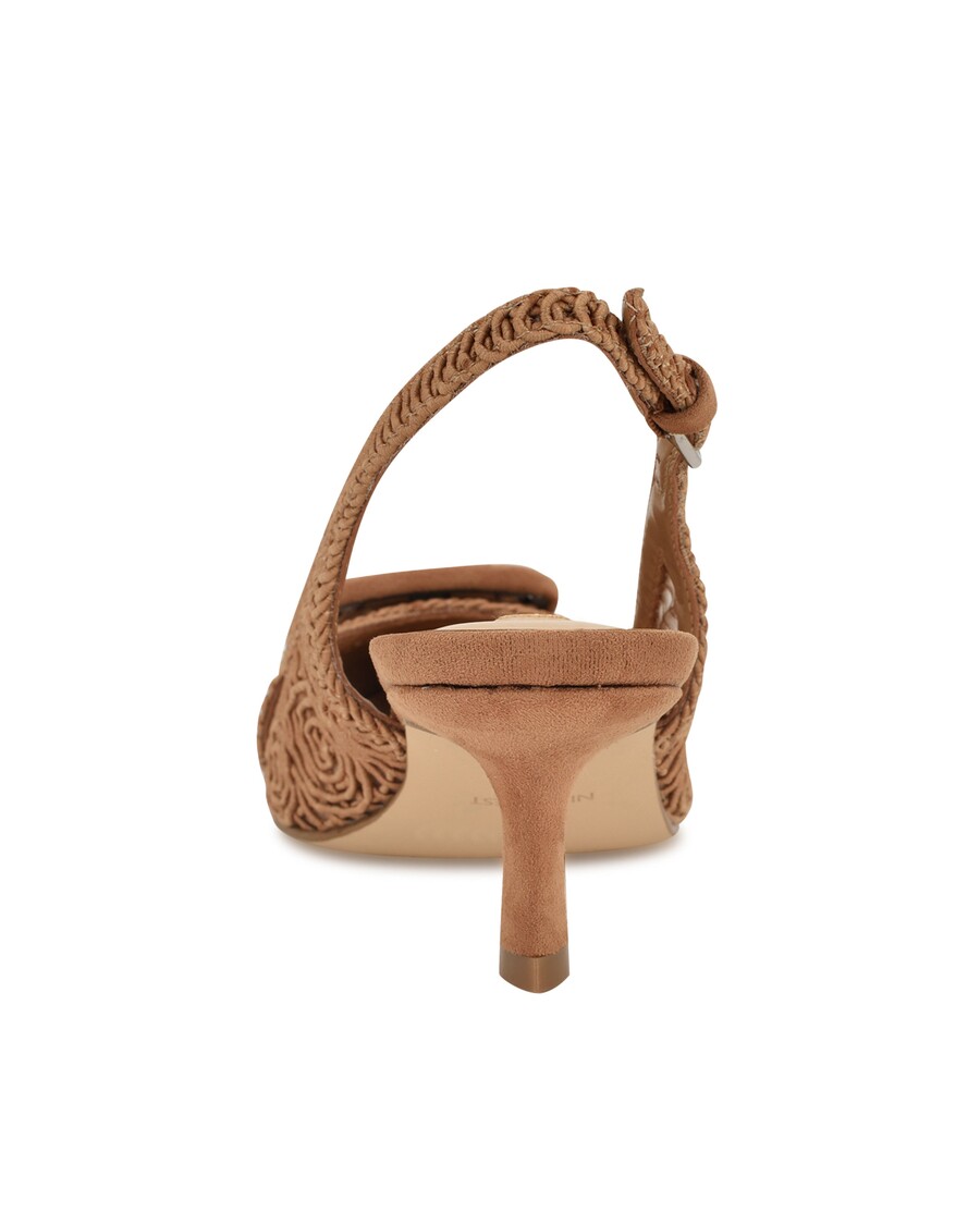 Deviņi Rietumu Nolla Austi Slingback Sūkņi