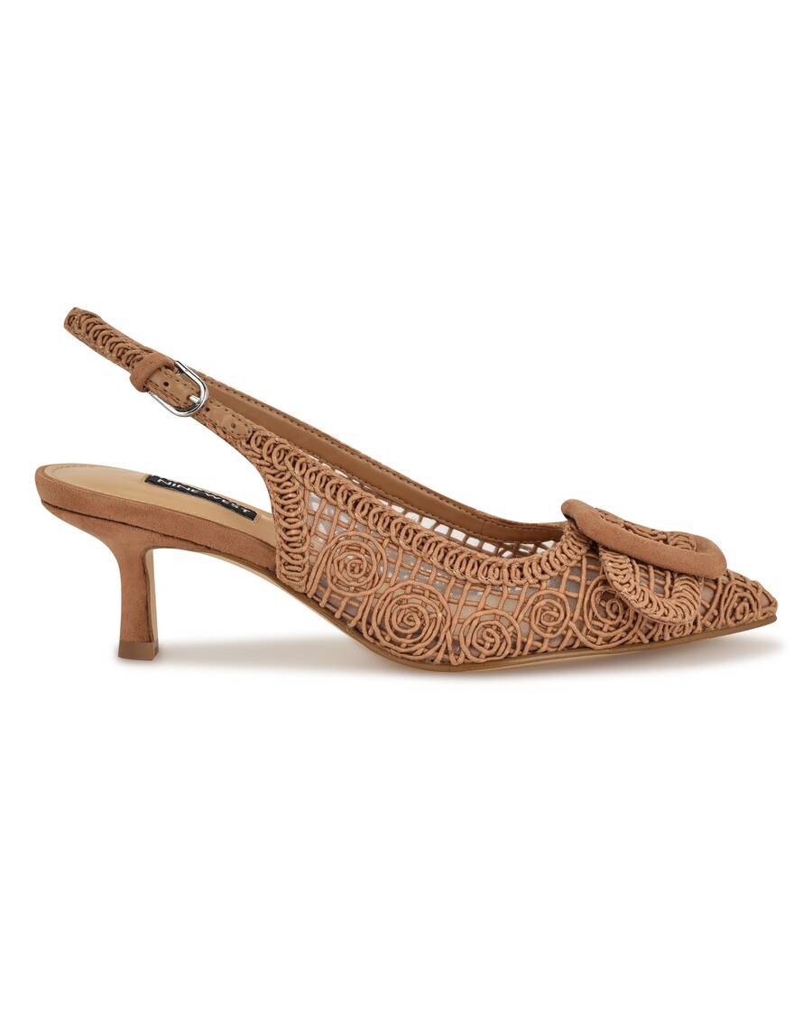 Ni West Nolla Vævede Slingback Pumps