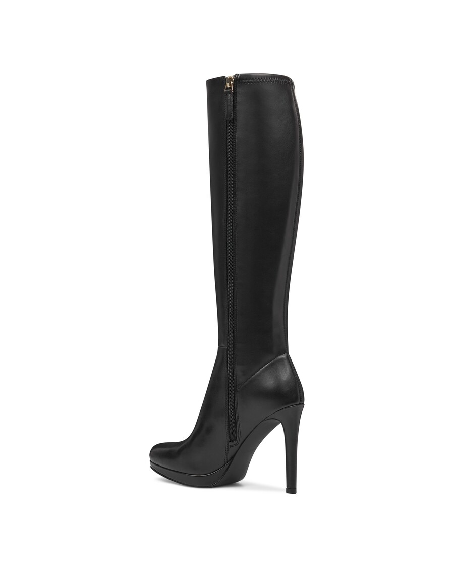 Devět West Quizme široké Boty Na Lýtkové Platformě