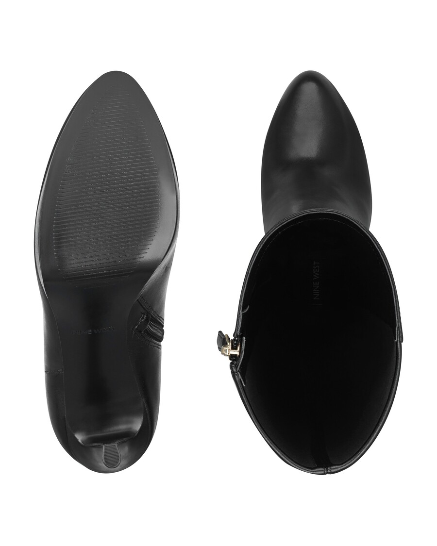 Devět West Quizme široké Boty Na Lýtkové Platformě