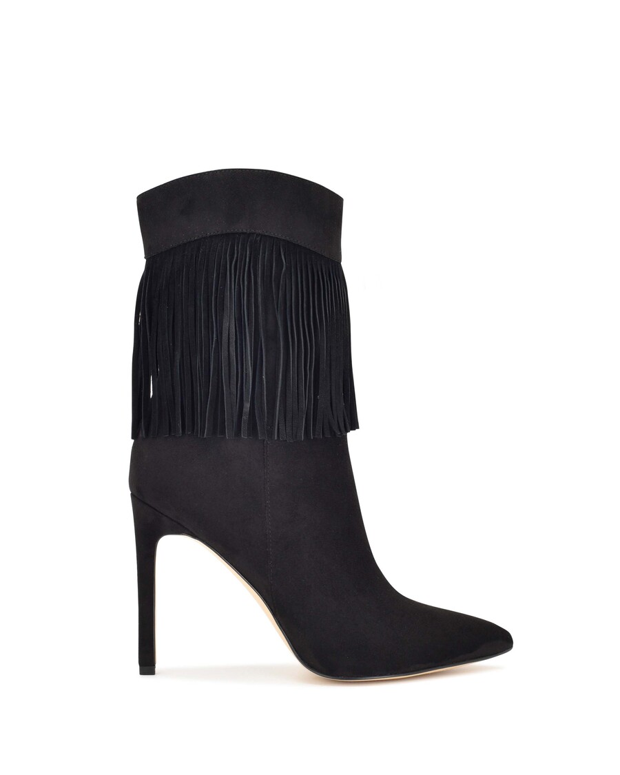 Nine West Prova Gli Stivaletti Con Frange E Tacco