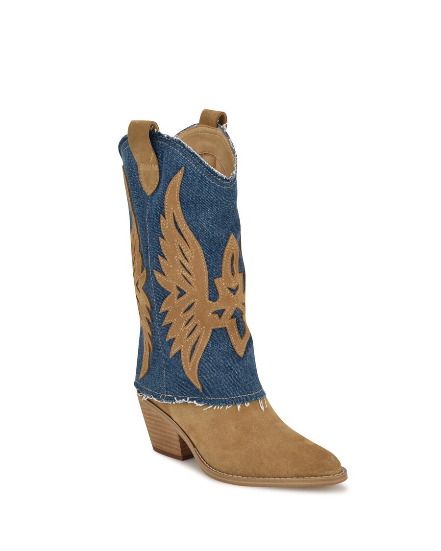 Ni Vestringer Detaljerede Westernstøvler