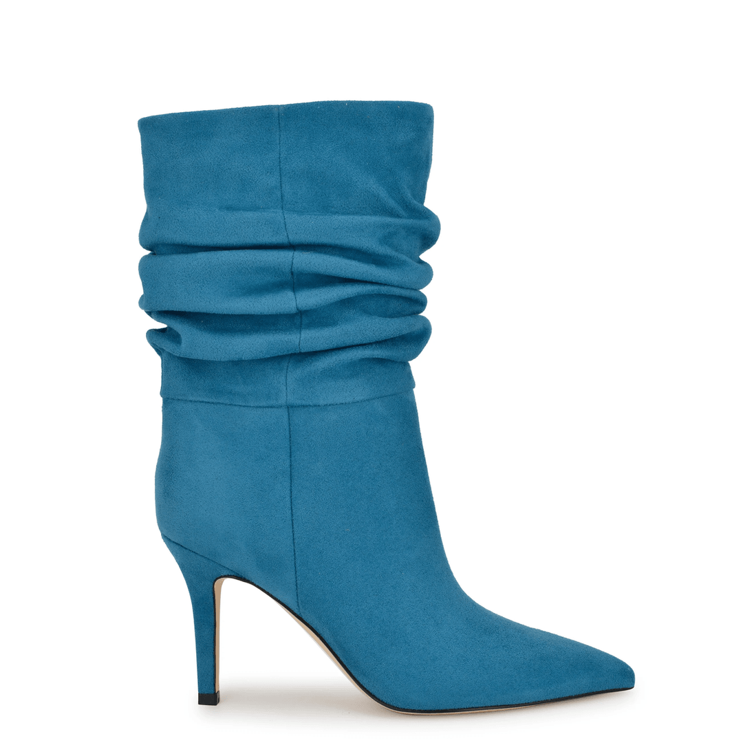 Nine West Slouch Dress Booties Blue