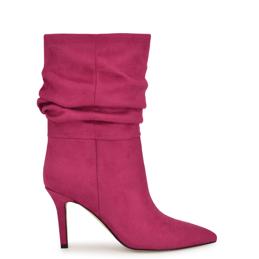Nine West Slouch Dress Booties Dark Pink