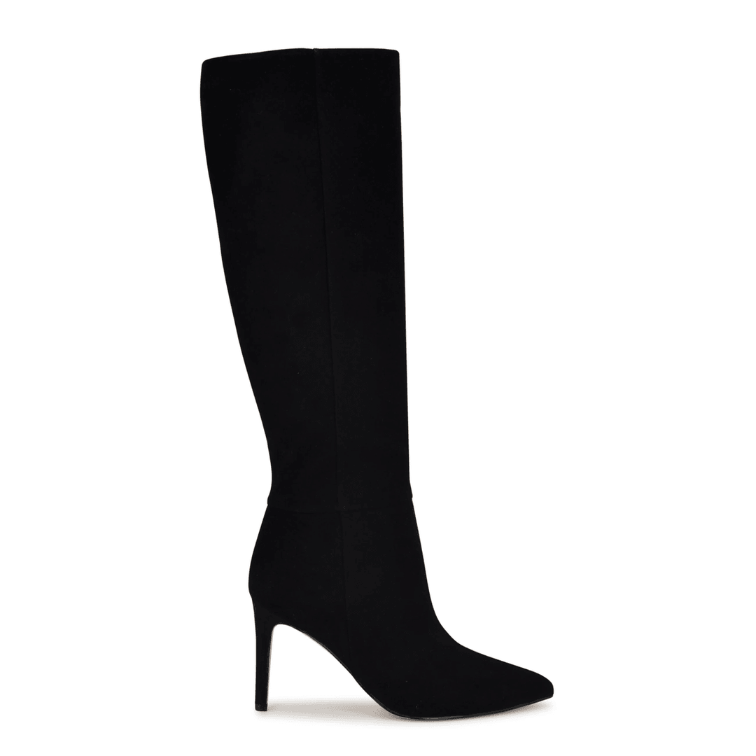 Nine West Richy Heeled Boots Black Suede