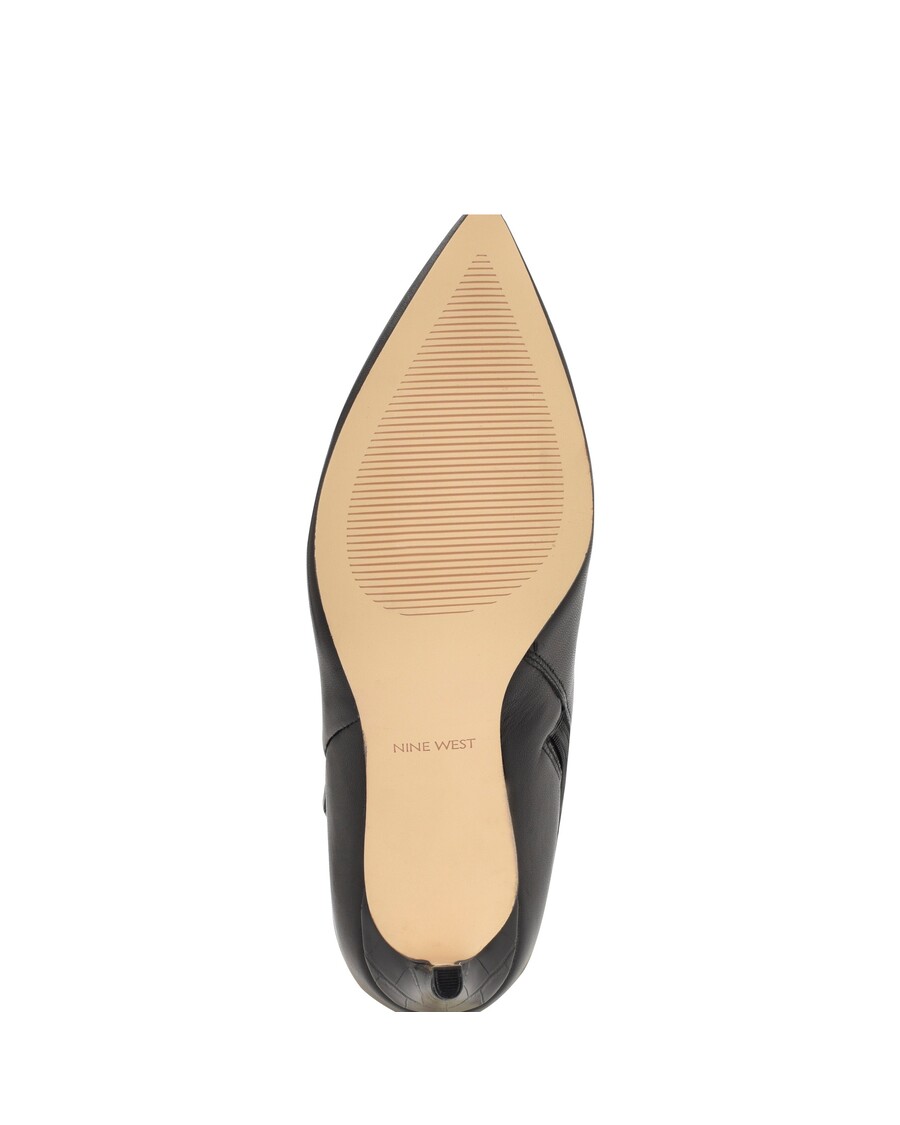 Deväť Západných Bohatých širokých Lýtkových čižiem Na Podpätku