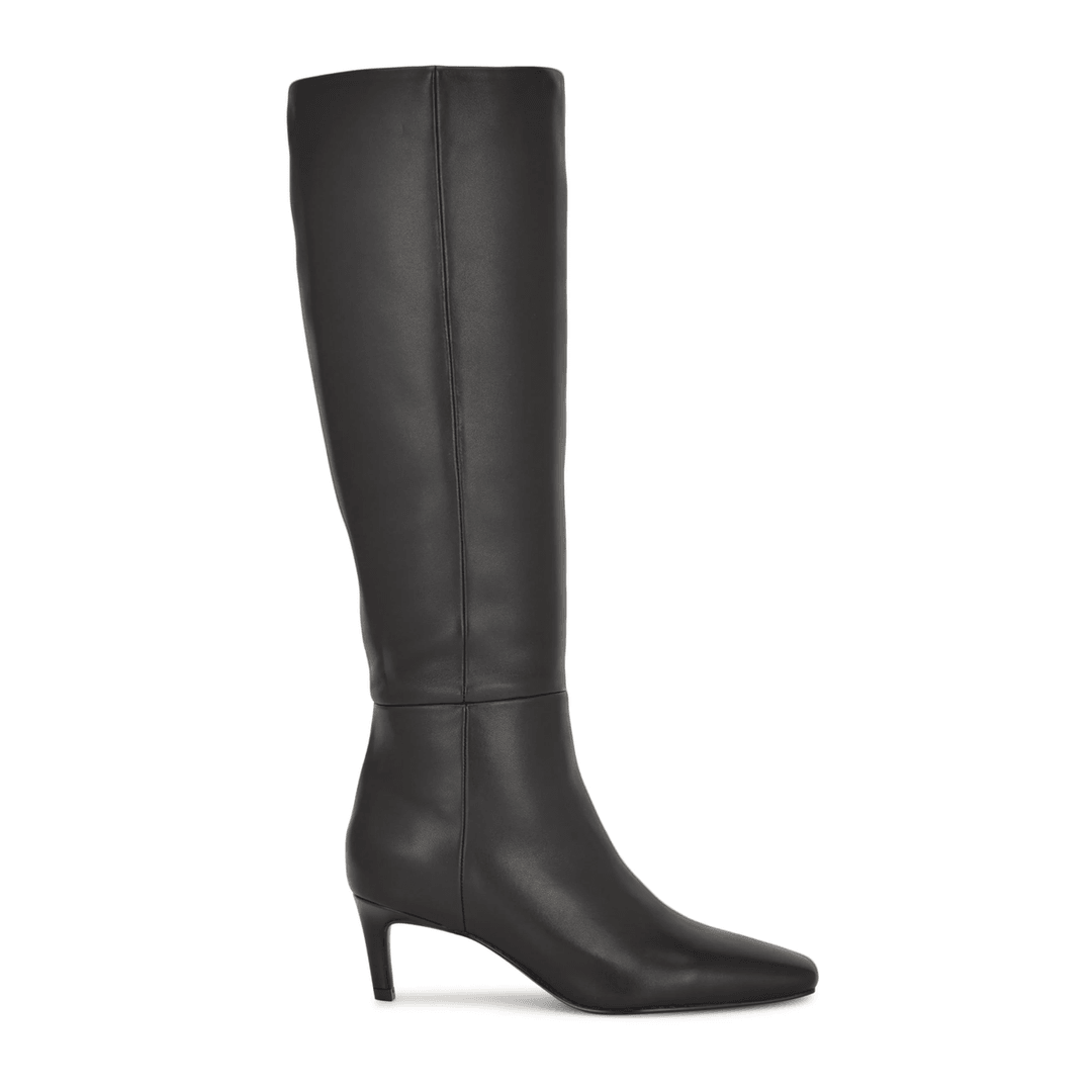Nine West Caddy Knee High Boots Black Leather