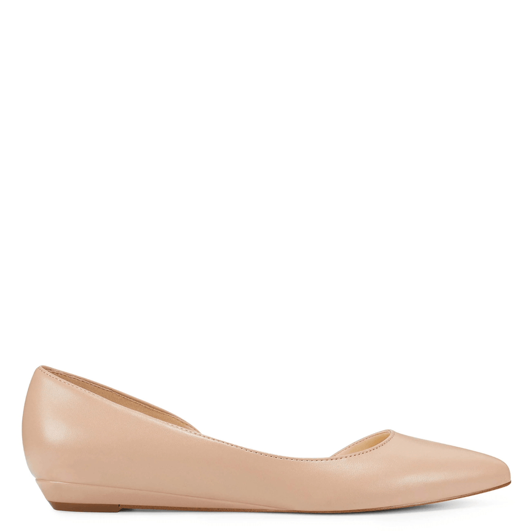 Nine West Saige d'Orsay Flats Barely Nude