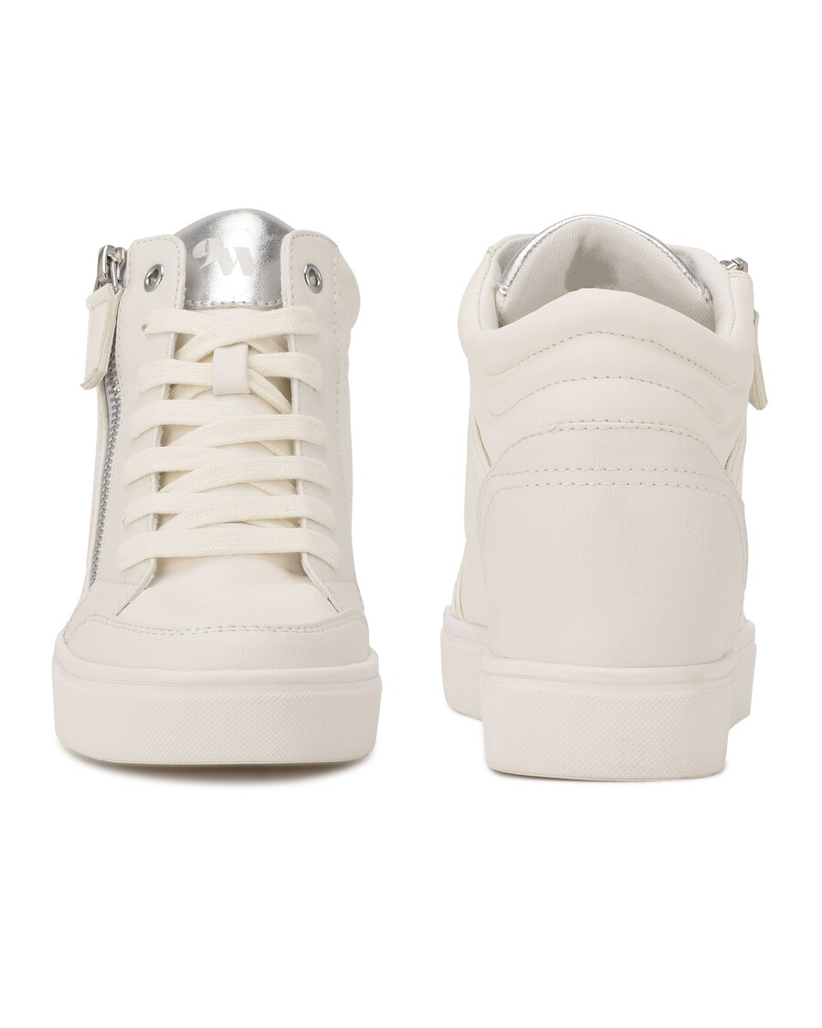 девет западни тона високи скрити маратонки на клин