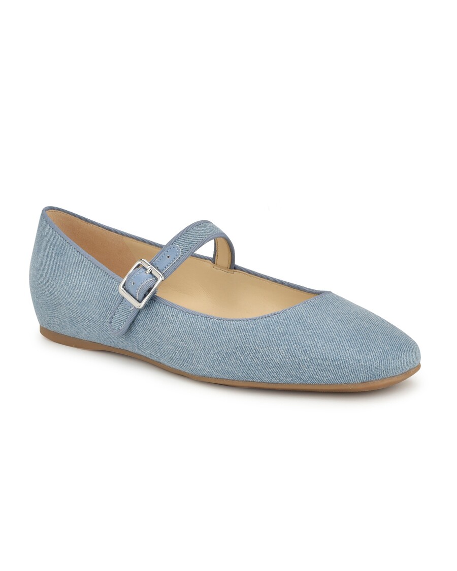 Devět West Lilow Square Toe Mary Jane Flats