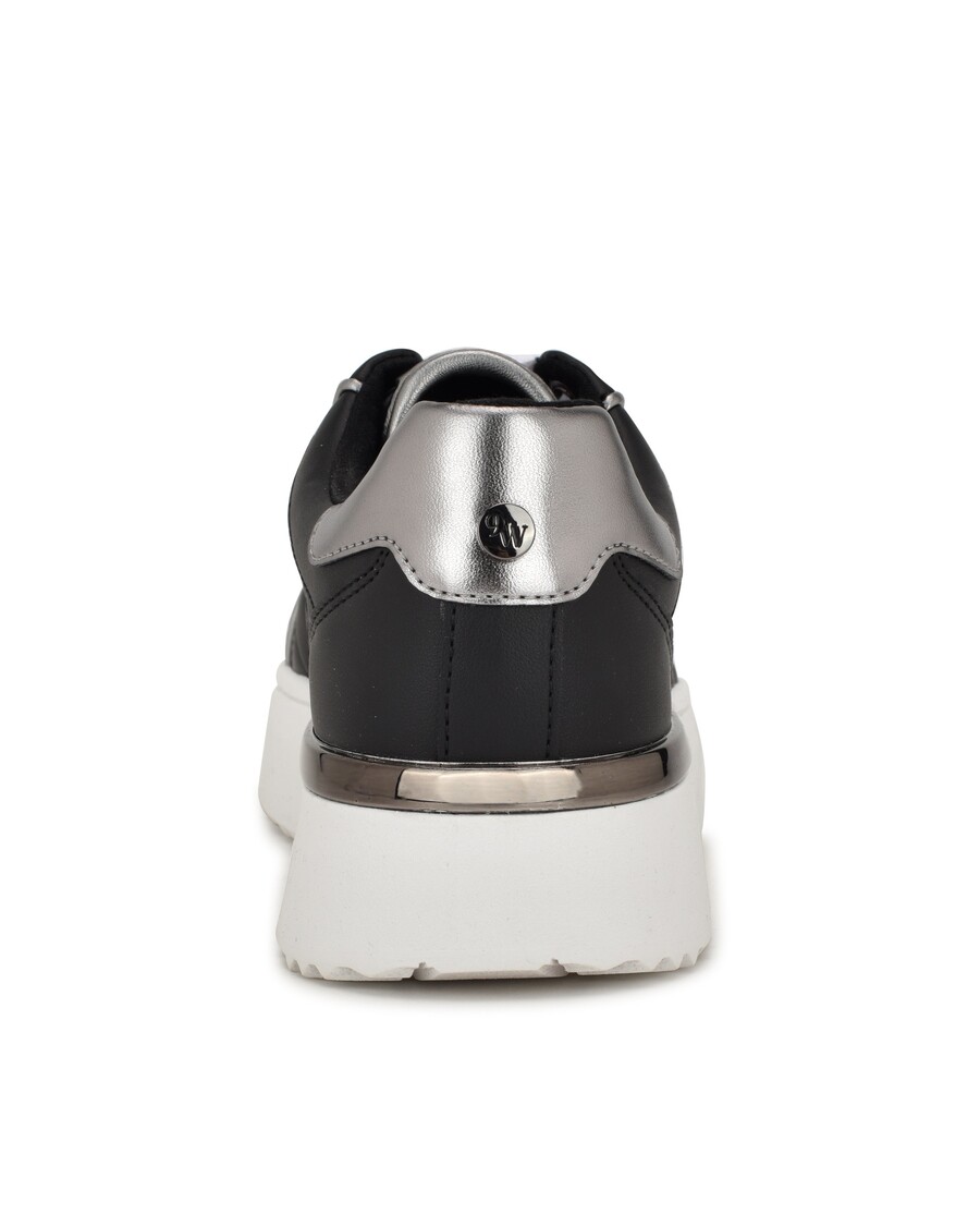 Deväť Západná Kaviareň šnurovacie Tenisky Na Platforme