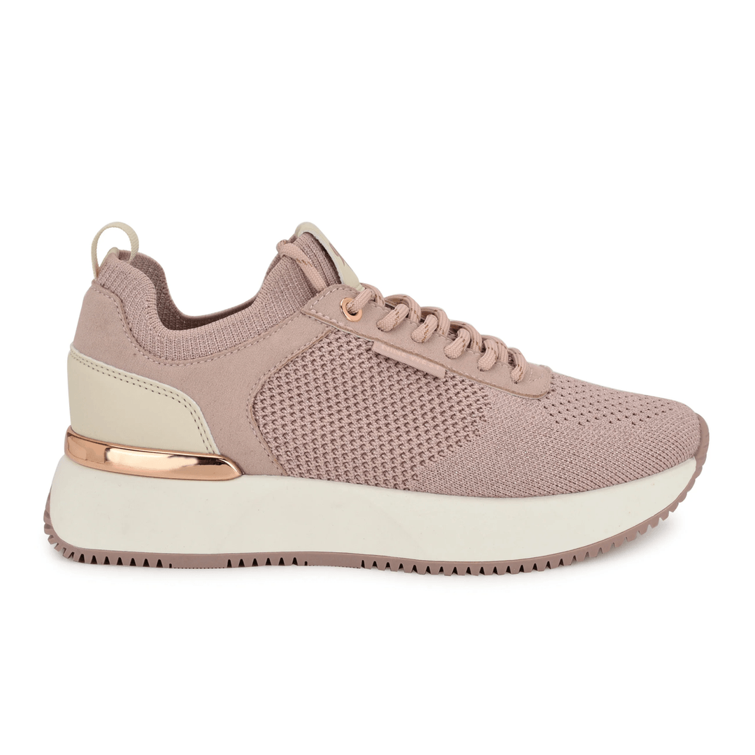 Nine West Freska Laceup Sneakers Light Pink
