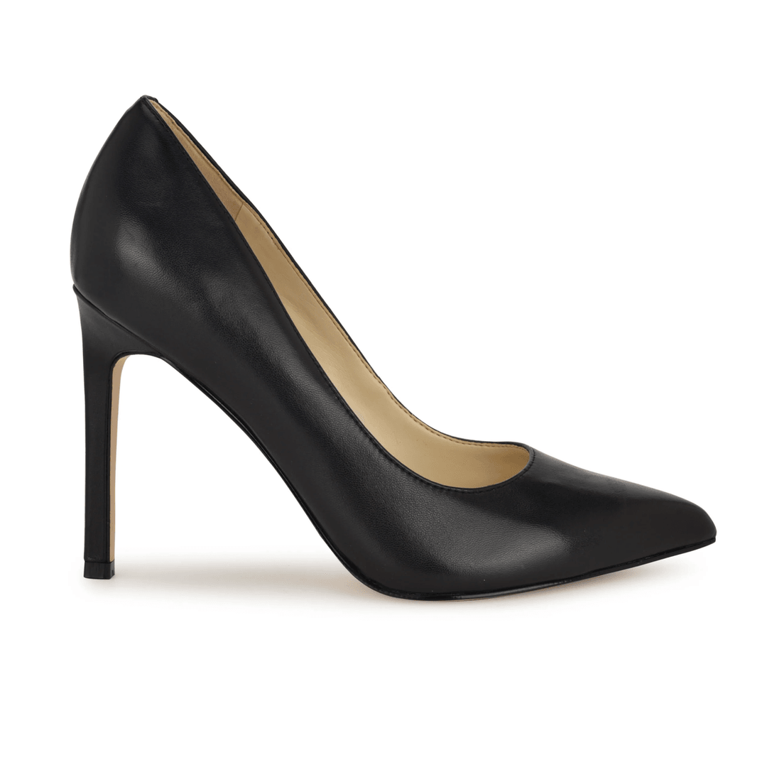 Nine West Tatiana Pointy Toe Pumps Black Leather