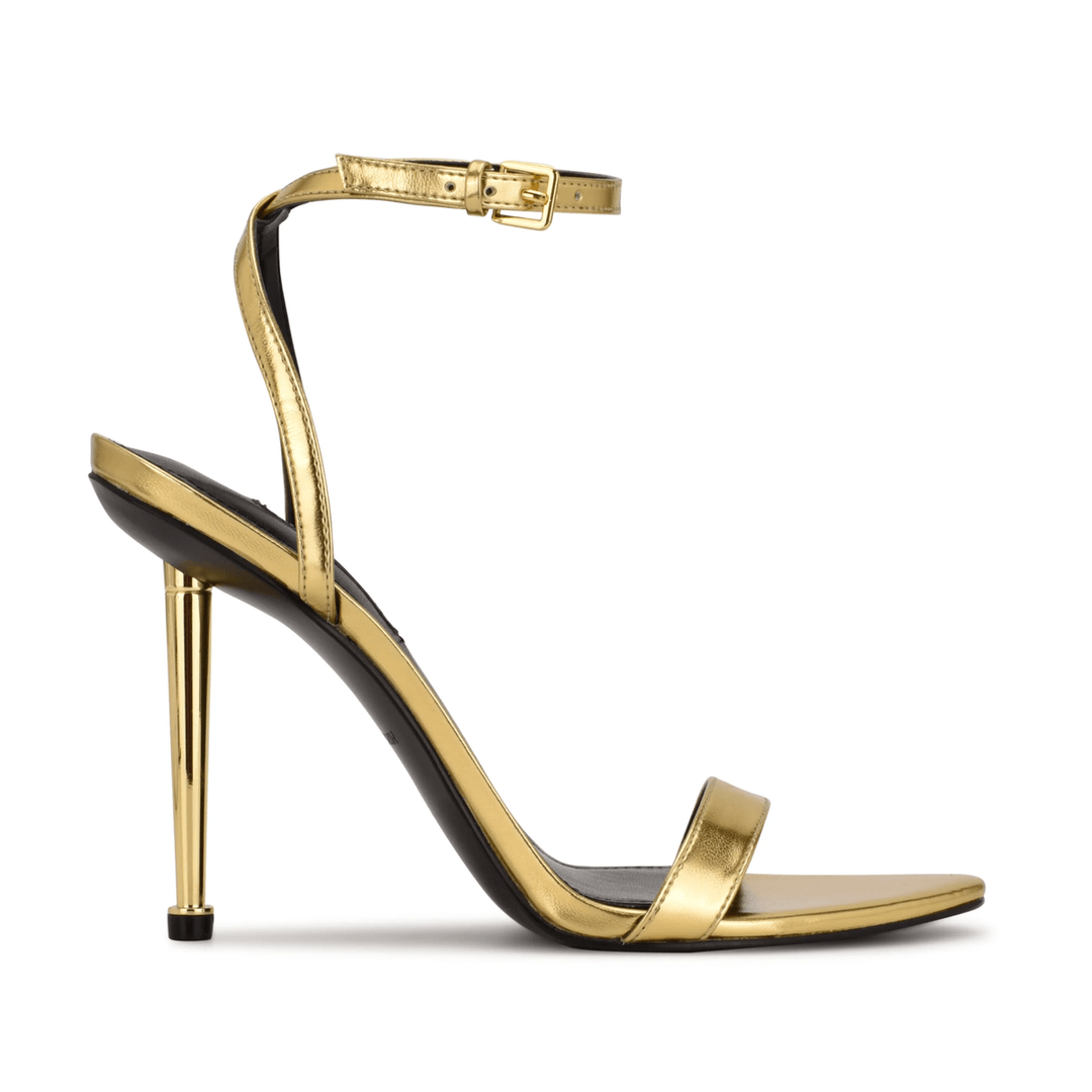 Nine West Reina Ankle Strap Sandals Gold