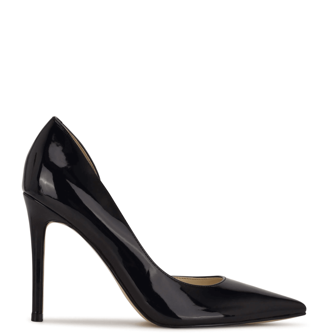 Nine West Folowe d'Orsay Pointy Toe Pumps Black Patent