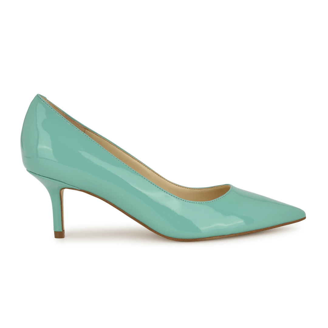 Nine West Arlene Pointy Toe Pumps Teal Blue
