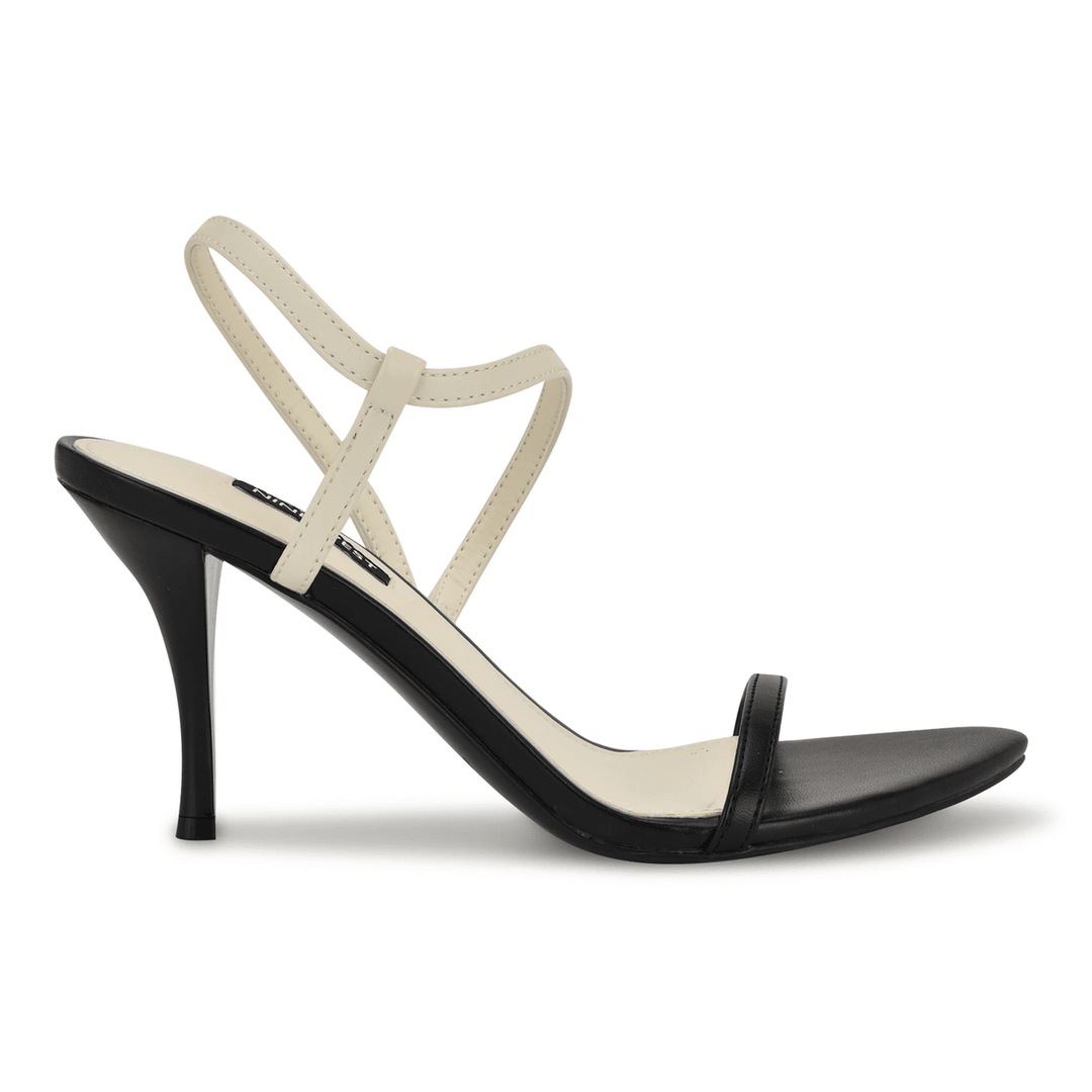 Nine West Carolyn Dress Sandals Black/White