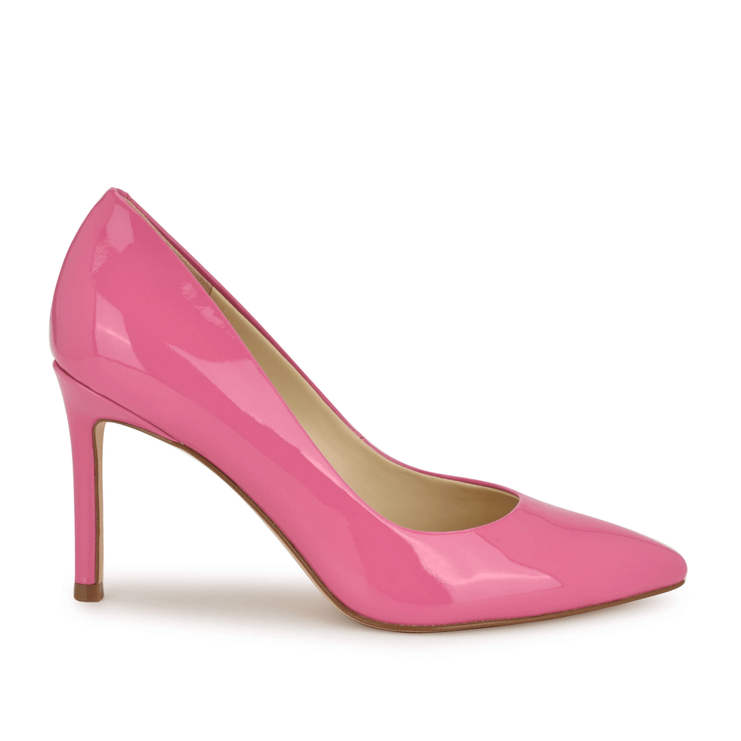 Nine West Ezra Pointy Toe Pumps Pink Patent