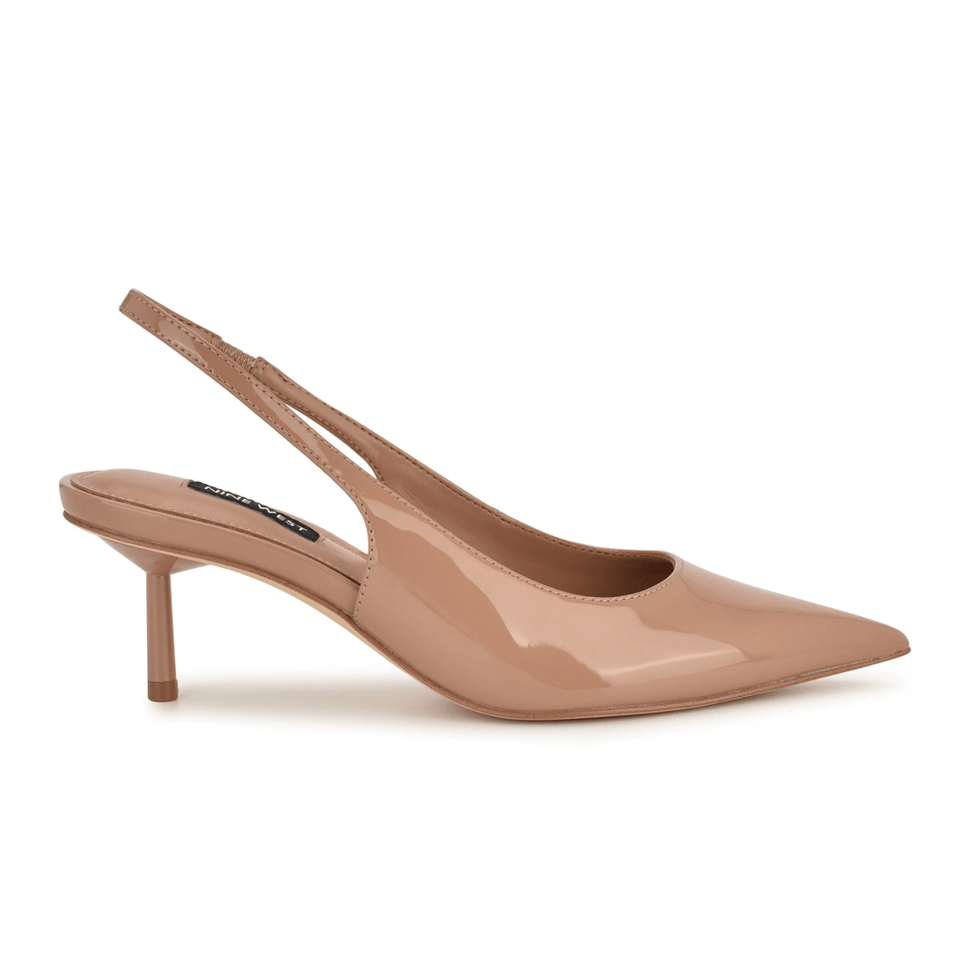 Nine West Hunny Slingback Pumps Light Natural