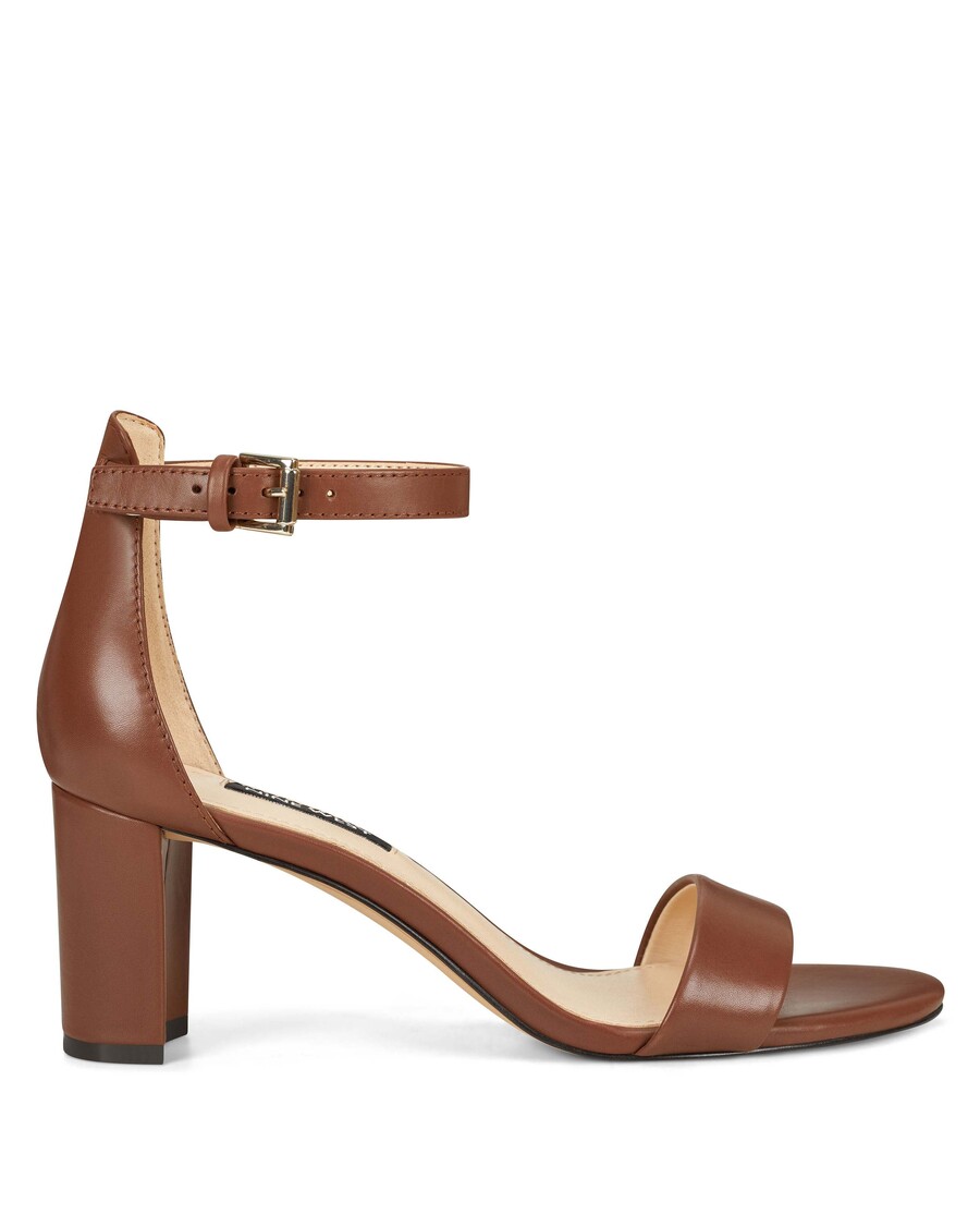 Negen West-pruce Sandalen Met Enkelbandje En Blokhak