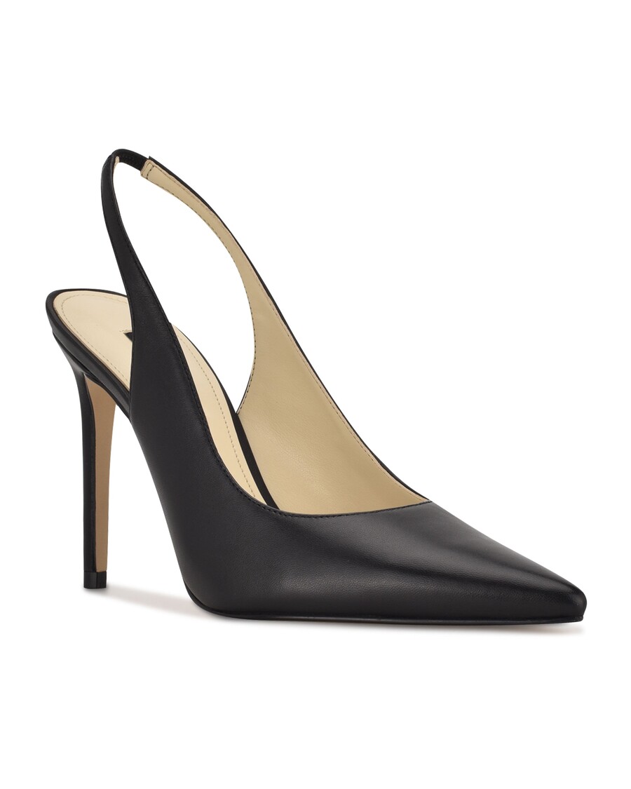 Negen Puntige Slingback-pumps Met Westelijke Veren