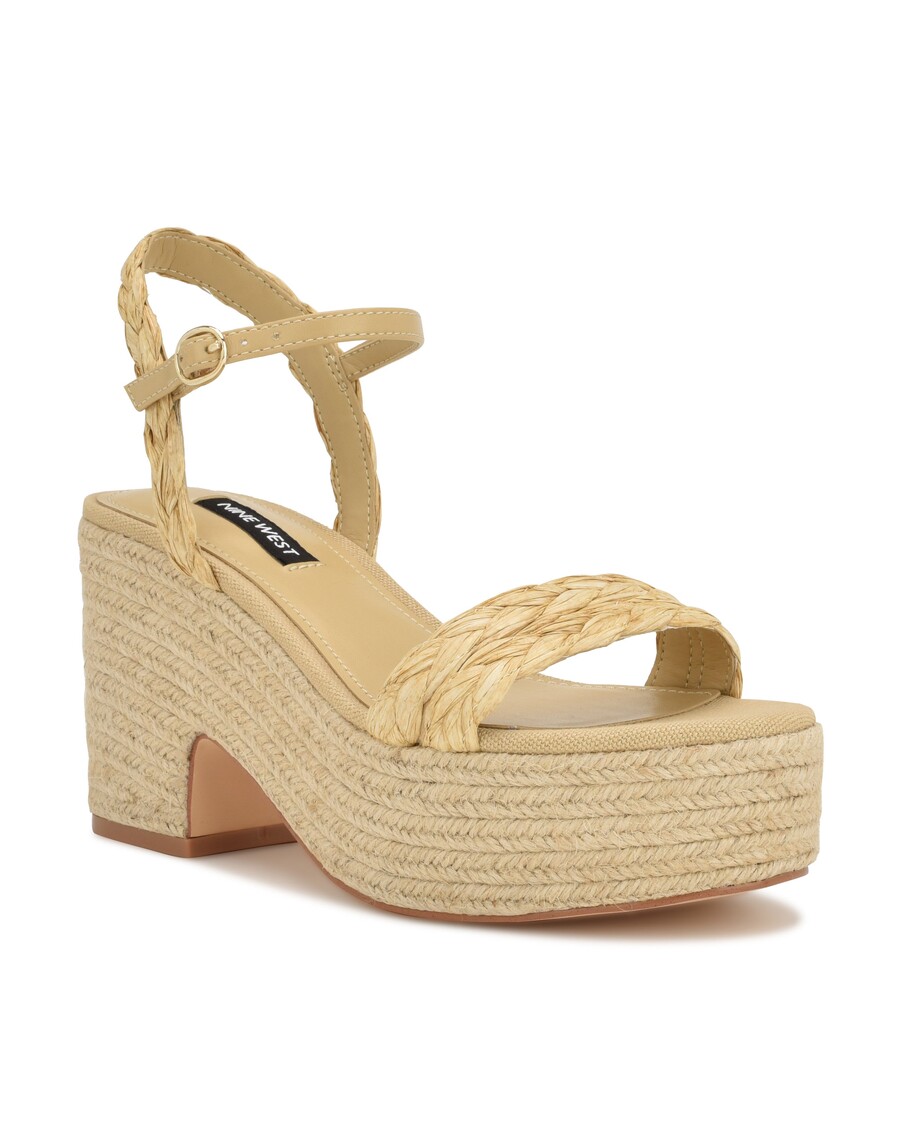 Sandale Espadrile Cu Toc Nine West Rivva