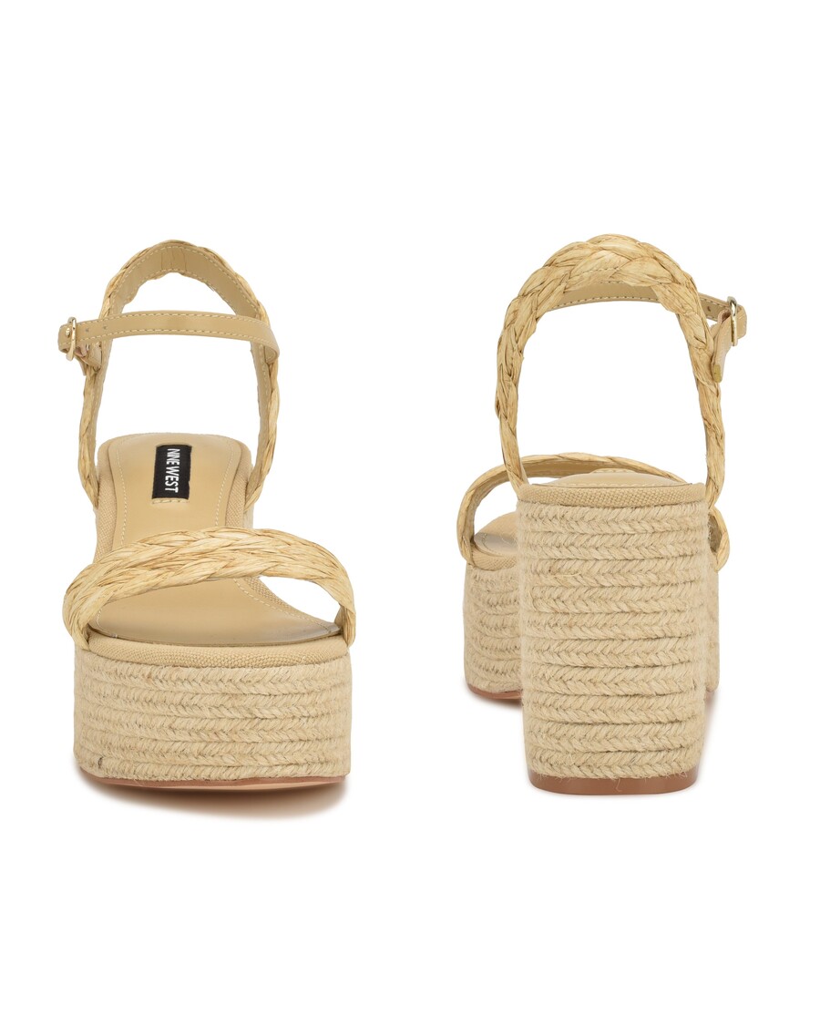 Sandale Espadrile Cu Toc Nine West Rivva