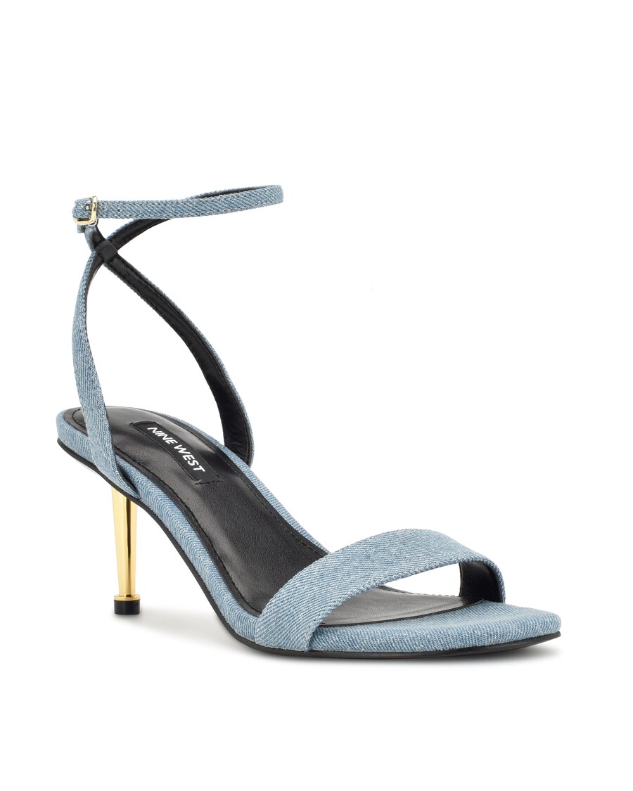 Nine West – Sandały Na Obcasie Z Paskami Wokół Kostki