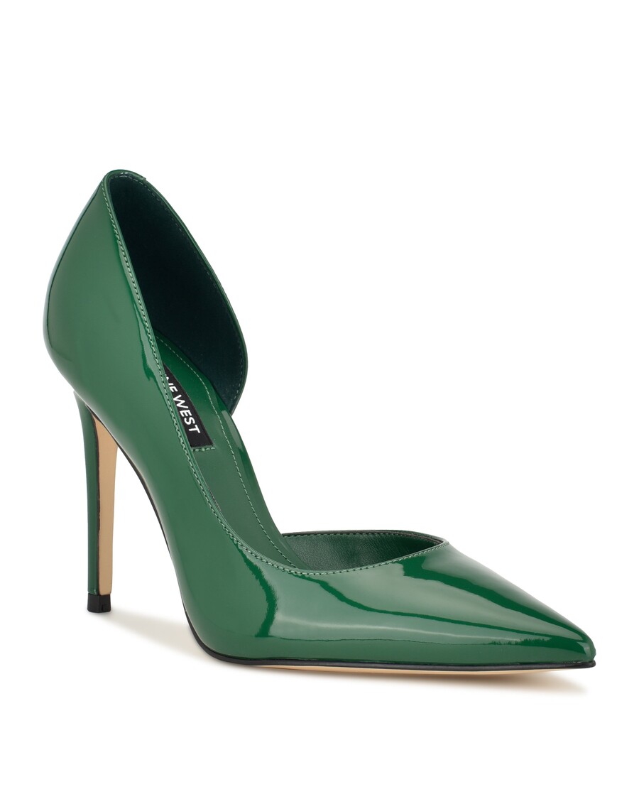 Sembilan Pompa Ujung Runcing Folowe D'orsay Barat