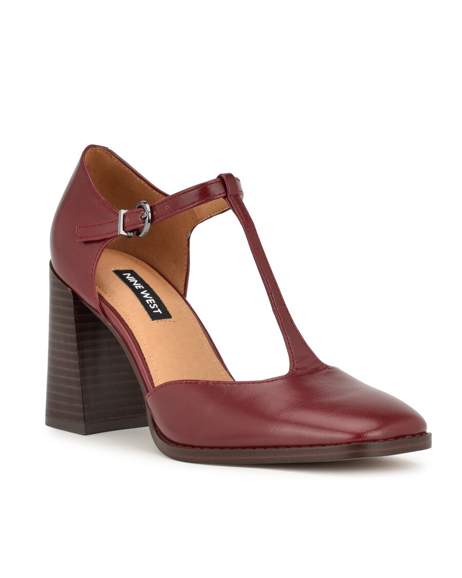 Dziewięć Szpilek West Janky Z Paskami W Kształcie Liter T