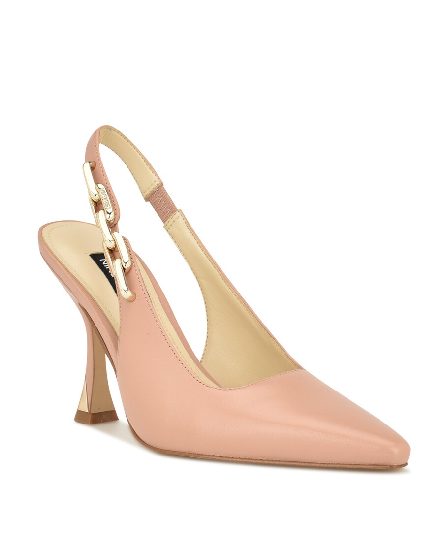 Deviņi Rietumu Veroni Slingback Sūkņi