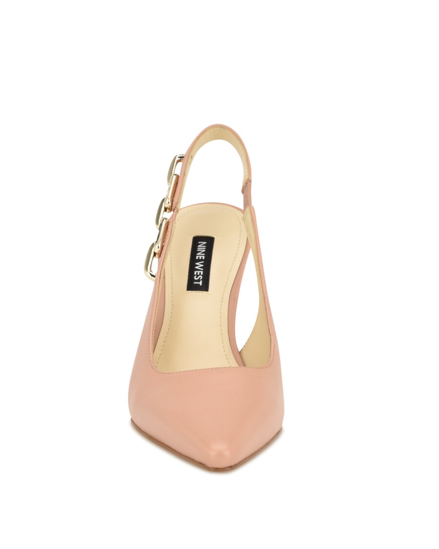 Deviņi Rietumu Veroni Slingback Sūkņi