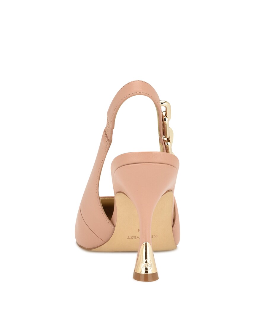 Deviņi Rietumu Veroni Slingback Sūkņi