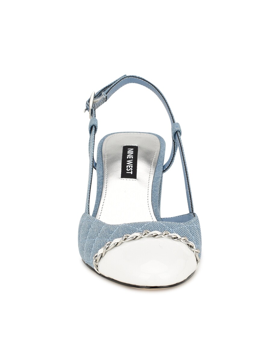 Nine West Uround Quilted Cap Top Slingbacks