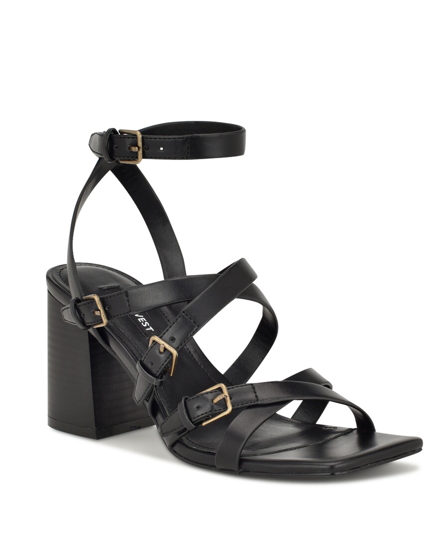 Sandal Bertumit Tali Pergelangan Kaki Karrly Sembilan Barat