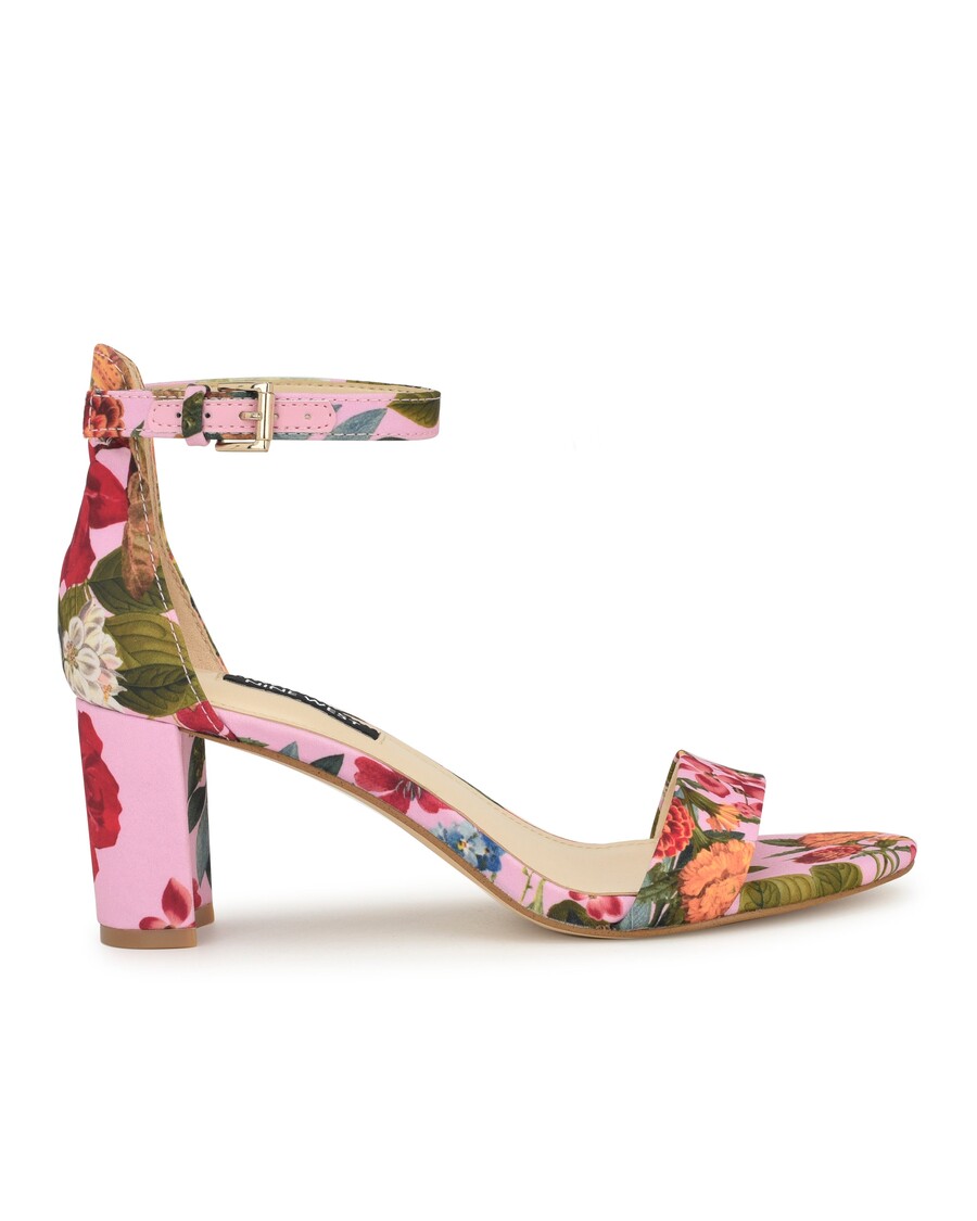 Nine West Pruce Bilekten Bağlamalı Blok Topuklu Sandalet