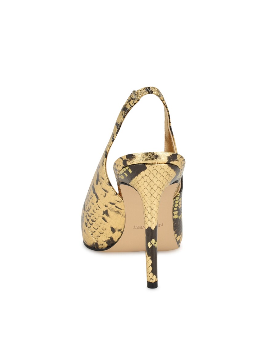 Pantofi Cu Slingback Cu Pene De Vest Nouă