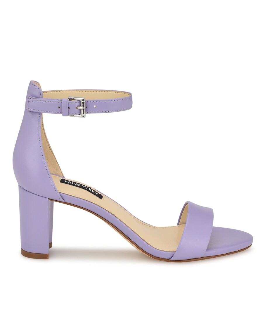 Negen West-pruce Sandalen Met Enkelbandje En Blokhak