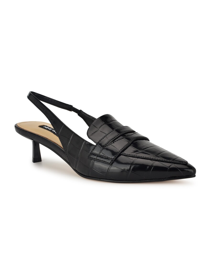 Deväť Západných Charlot Prispôsobených Slingback čerpadiel