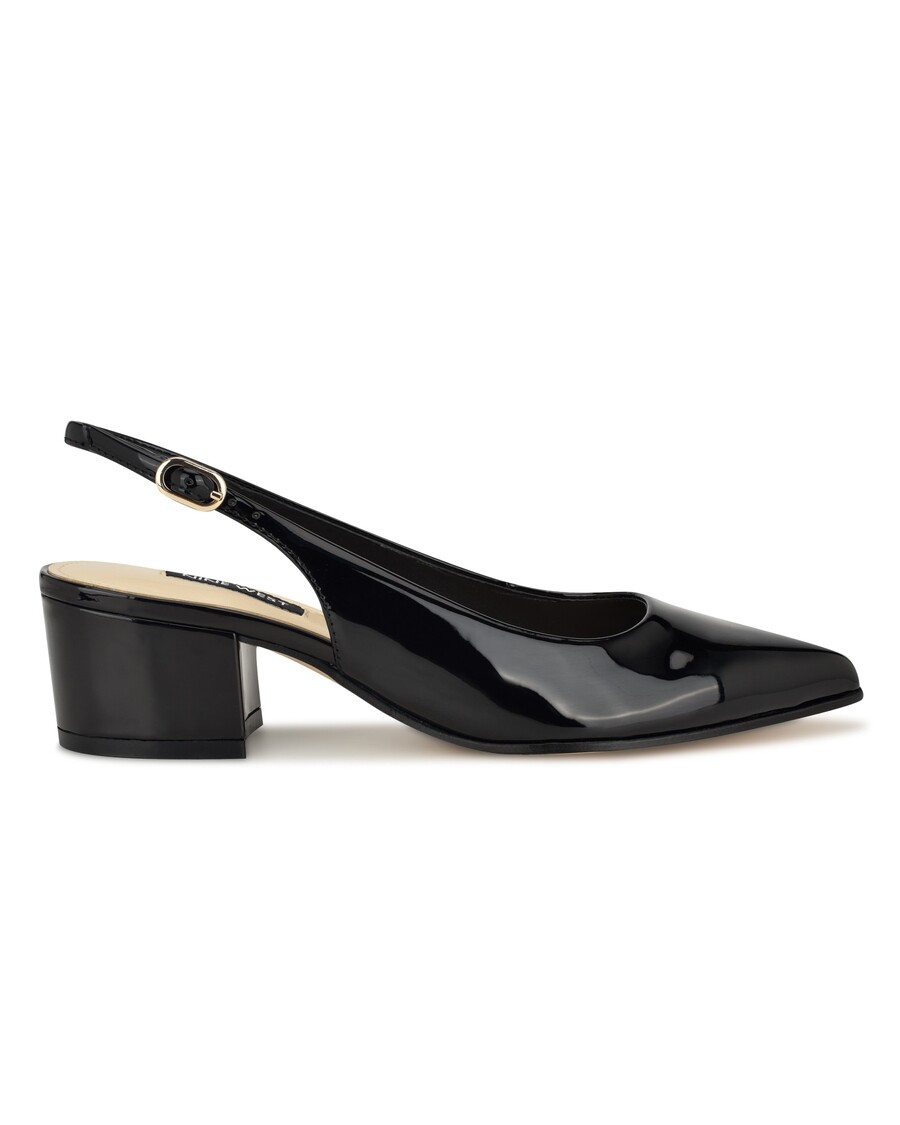 Kilenc West Prep Blokk Sarkú Slingback Szivattyú