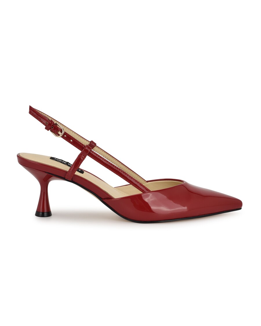 Kilenc Nyugati Rhonda Hegyes Lábujj Slingbacks