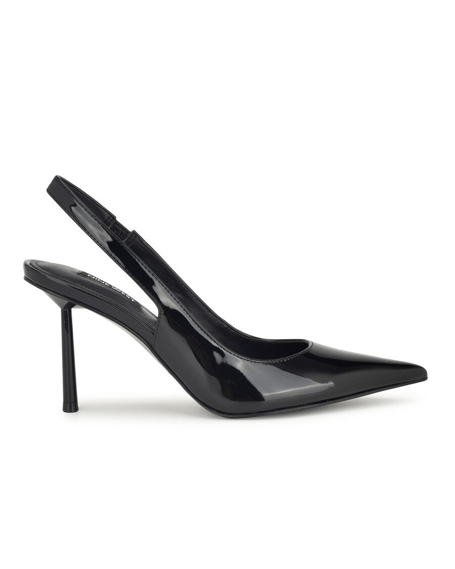 Kilenc Nyugati Denayen Hegyes Lábujj Slingbacks